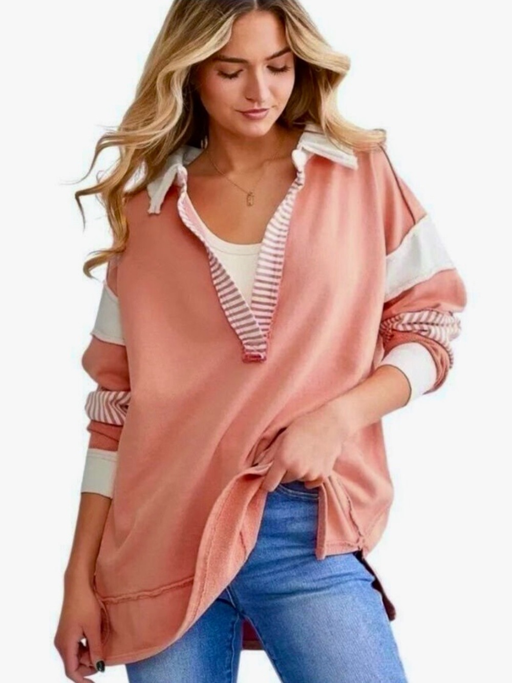 Free People Movement Clean Prep Polo